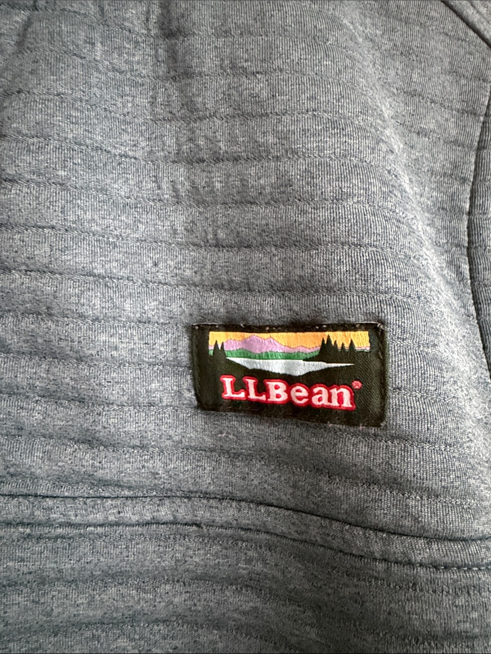 L.L. Bean Teal Ribbed Quarter-Snap Performance Pullover - Picture 2 of 8